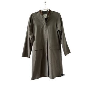 Billy Reid Polyester Trench Coat Men's Gray Size XS